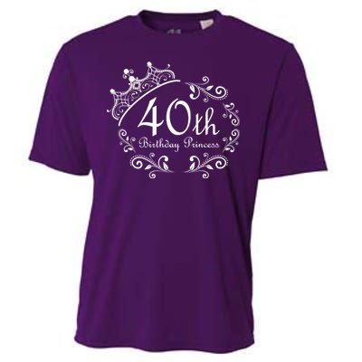 40th Birthday Princess Cooling Performance Crew T-Shirt