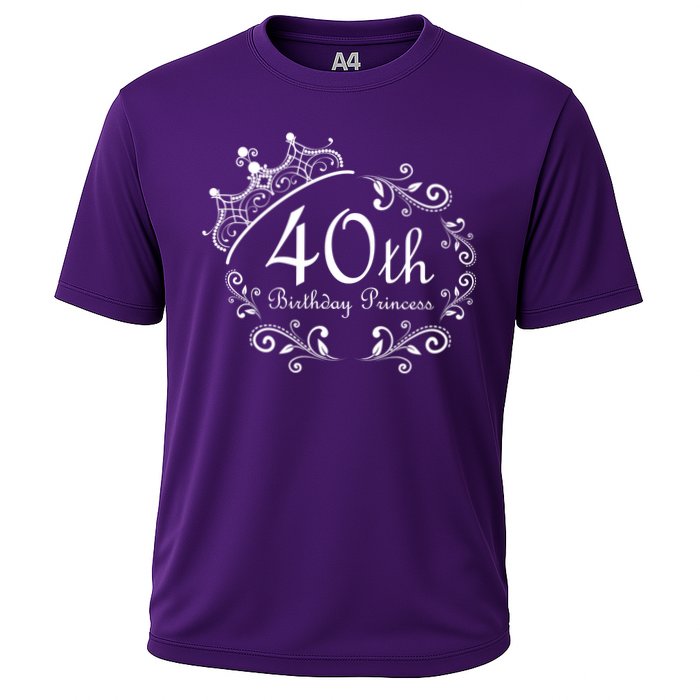 40th Birthday Princess Cooling Performance Crew T-Shirt