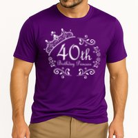 40th Birthday Princess Cooling Performance Crew T-Shirt
