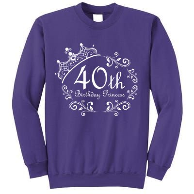 40th Birthday Princess Sweatshirt