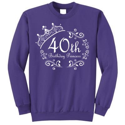 40th Birthday Princess Sweatshirt