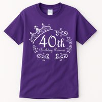 40th Birthday Princess Tall T-Shirt