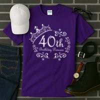 40th Birthday Princess Tall T-Shirt