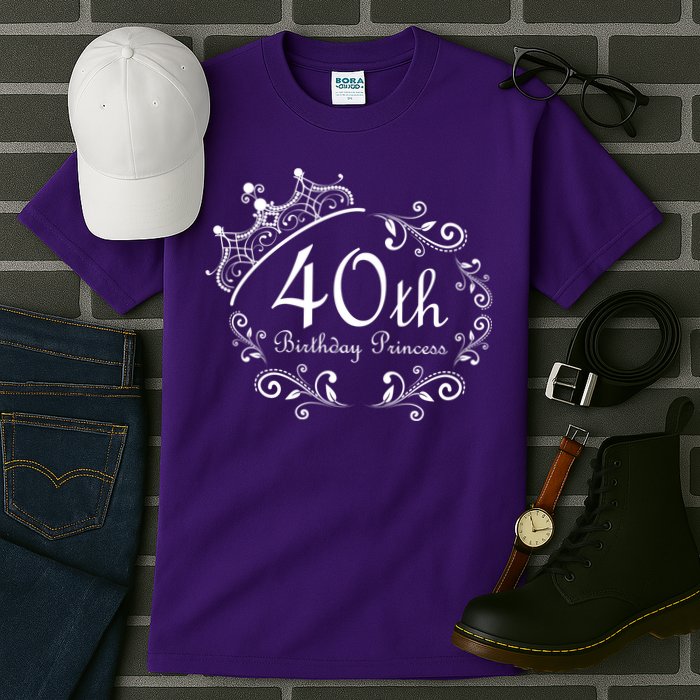 40th Birthday Princess Tall T-Shirt