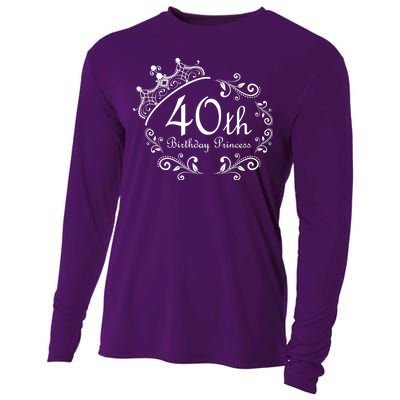 40th Birthday Princess Cooling Performance Long Sleeve Crew