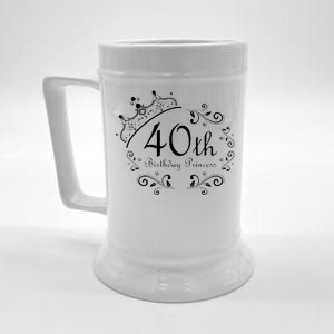 40th Birthday Princess Beer Stein