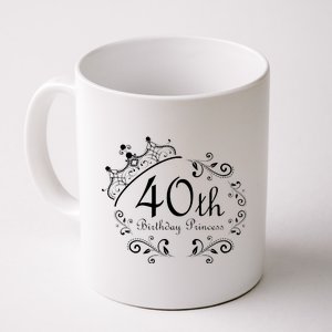 40th Birthday Princess Coffee Mug