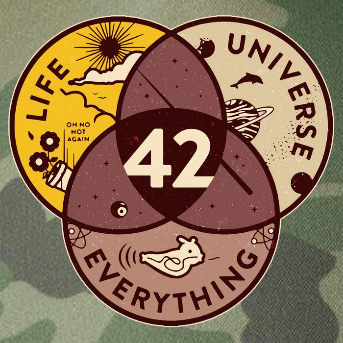 42 Answers To Life Universe Everything Hitchhikers Galaxy Guide Legacy Tie Dye Trucker Hat