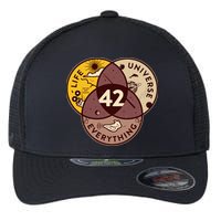 42 Answers To Life Universe Everything Hitchhikers Galaxy Guide Flexfit Unipanel Trucker Cap