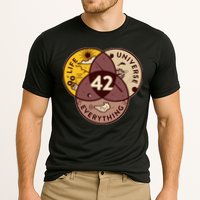 42 Answers To Life Universe Everything Hitchhikers Galaxy Guide Performance Shirt
