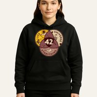 42 Answers To Life Universe Everything Hitchhikers Galaxy Guide Hoodie