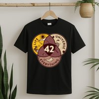 42 Answers To Life Universe Everything Hitchhikers Galaxy Guide T-Shirt