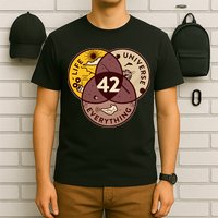 42 Answers To Life Universe Everything Hitchhikers Galaxy Guide T-Shirt