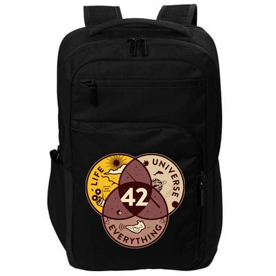 42 Answers To Life Universe Everything Hitchhikers Galaxy Guide Impact Tech Backpack