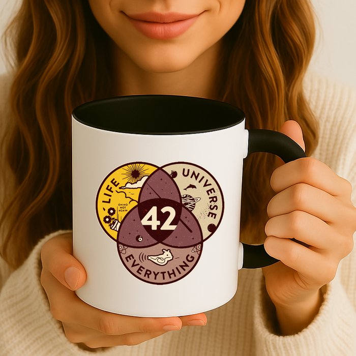 42 Answers To Life Universe Everything Hitchhikers Galaxy Guide Mug