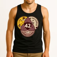 42 Answers To Life Universe Everything Hitchhikers Galaxy Guide Tank Top