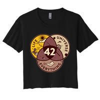 42 Answers To Life Universe Everything Hitchhikers Galaxy Guide Crop Top