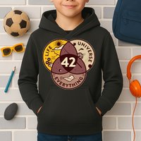 42 Answers To Life Universe Everything Hitchhikers Galaxy Guide Kids Hoodie