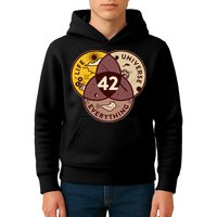 42 Answers To Life Universe Everything Hitchhikers Galaxy Guide Kids Hoodie