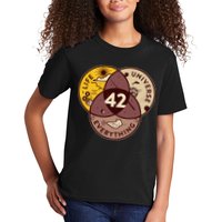 42 Answers To Life Universe Everything Hitchhikers Galaxy Guide Kids T-Shirt