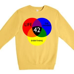 42 The Answer To Life Universe And Everything Premium Crewneck Sweatshirt