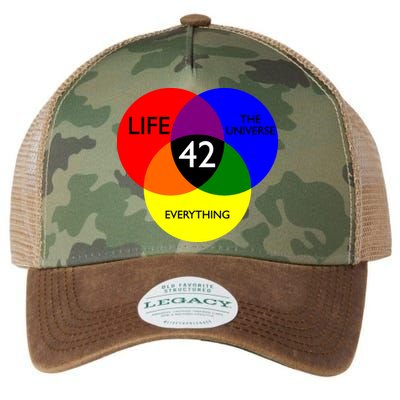 42 The Answer To Life Universe And Everything Legacy Tie Dye Trucker Hat