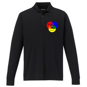 42 The Answer To Life Universe And Everything Performance Long Sleeve Polo