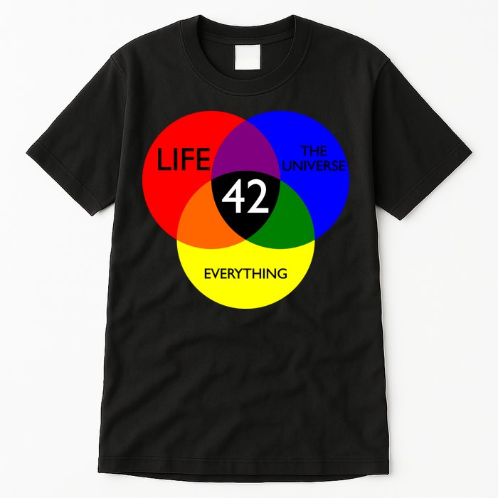 42 The Answer To Life Universe And Everything Tall T-Shirt