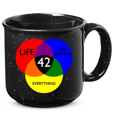 42 The Answer To Life Universe And Everything 15oz Campfire Ceramic Mug