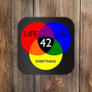 42 The Answer To Life Universe And Everything Coaster