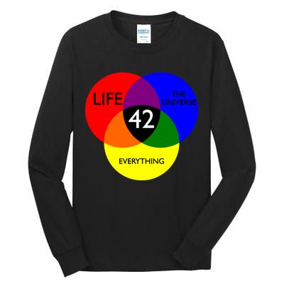 42 The Answer To Life Universe And Everything Tall Long Sleeve T-Shirt