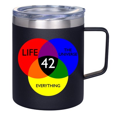 42 The Answer To Life Universe And Everything 12oz Stainless Steel Coffee Mug