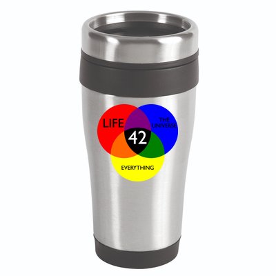 42 The Answer To Life Universe And Everything 16oz Travel Tumbler
