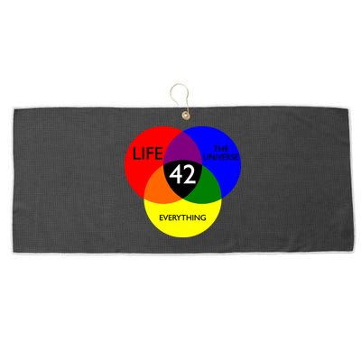 42 The Answer To Life Universe And Everything Large Microfiber Waffle Golf Towel