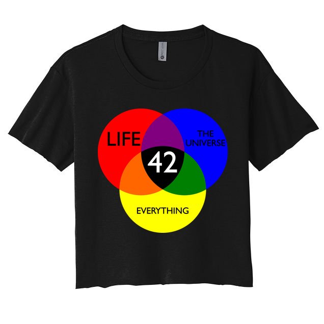 42 The Answer To Life Universe And Everything Crop Top