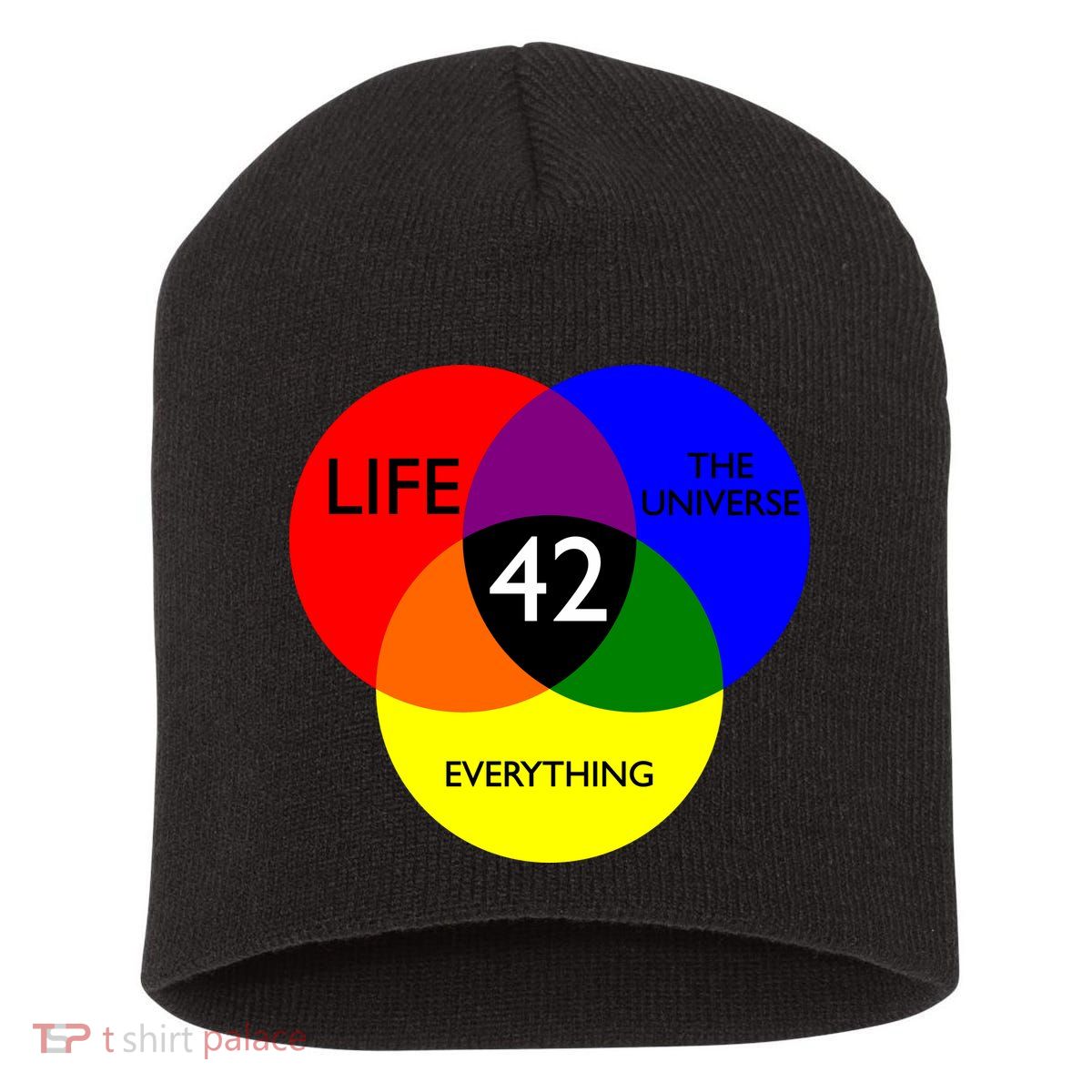 42 The Answer To Life Universe And Everything Short Acrylic Beanie
