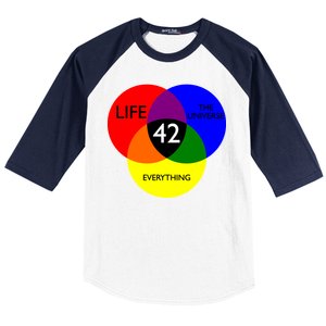 42 The Answer To Life Universe And Everything Baseball Sleeve Shirt