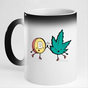 420 Bitcoin 11oz Black Color Changing Mug