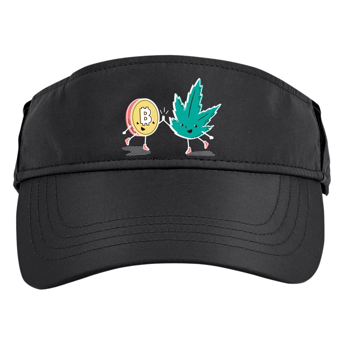 420 Bitcoin Adult Drive Performance Visor