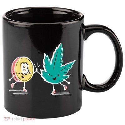 420 Bitcoin 11oz C Handle Ceramic Mug