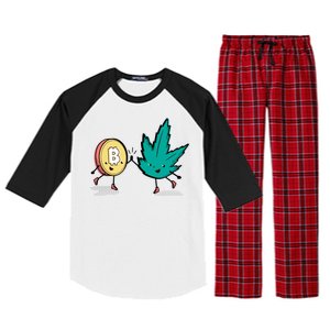 420 Bitcoin Raglan Sleeve Pajama Set