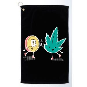 420 Bitcoin Platinum Collection Golf Towel