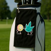 420 Bitcoin Golf Towel