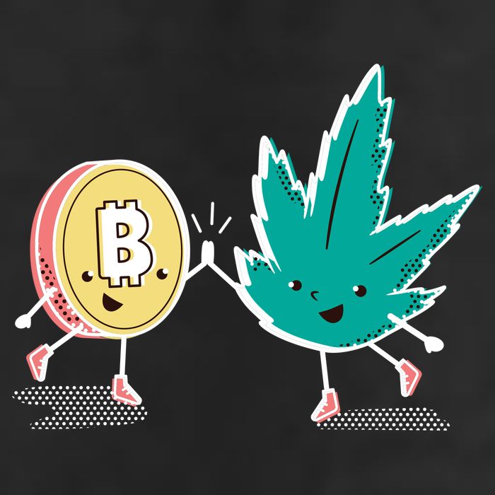 420 Bitcoin Golf Towel