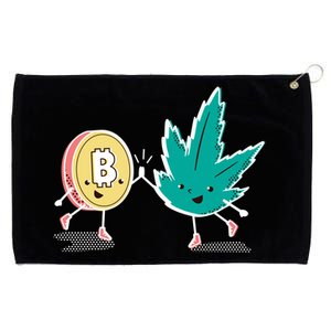 420 Bitcoin Grommeted Golf Towel