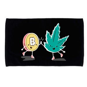 420 Bitcoin Microfiber Hand Towel