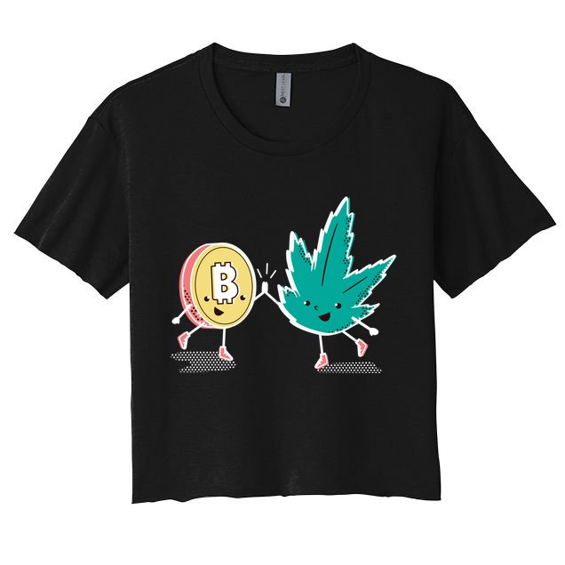 420 Bitcoin Crop Top