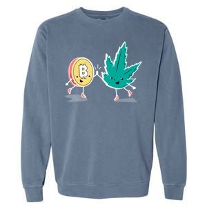 420 Bitcoin Garment-Dyed Sweatshirt