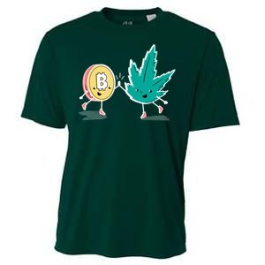 420 Bitcoin Cooling Performance Crew T-Shirt