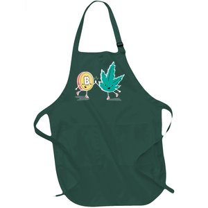 420 Bitcoin Full-Length Apron With Pockets